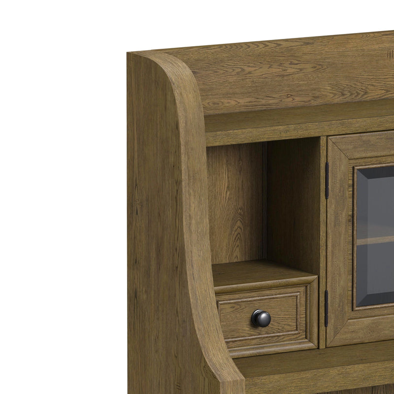 Heritage & Home Buffet and Hutch in Oak Brown