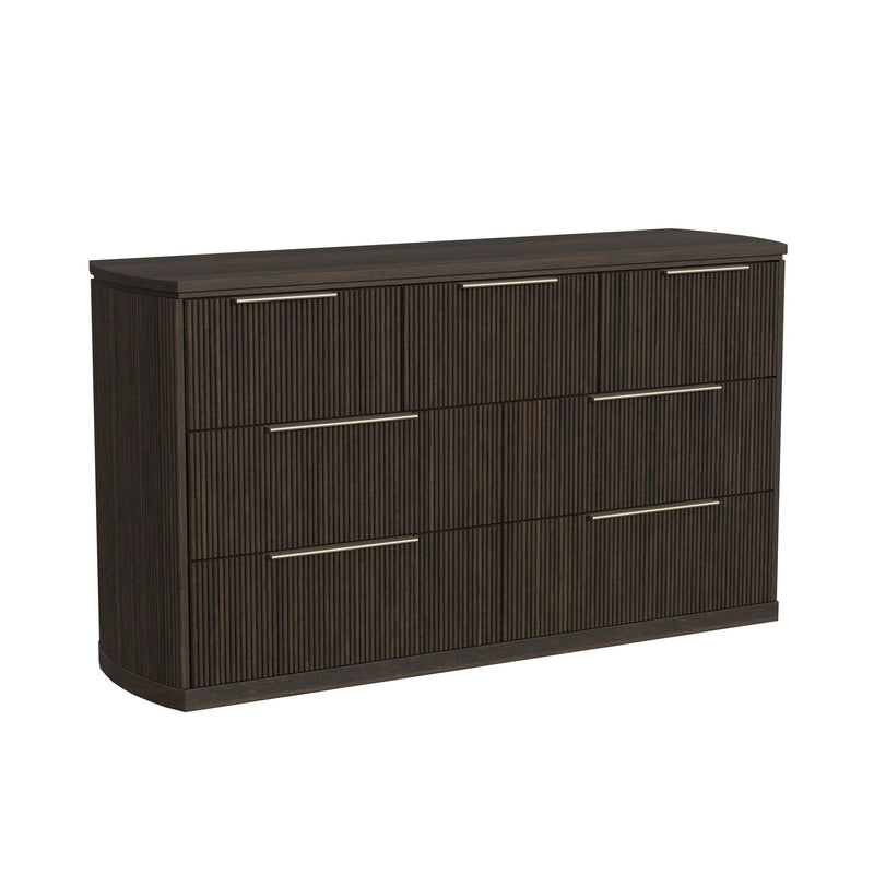 Sylvie Wall Bed Bedroom Set in Dark Brown
