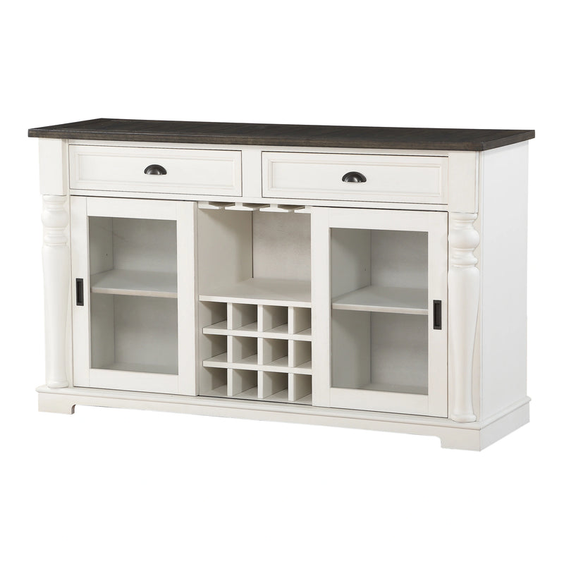 Steve Silver Joanna Server in Two-tone Ivory and Mocha
