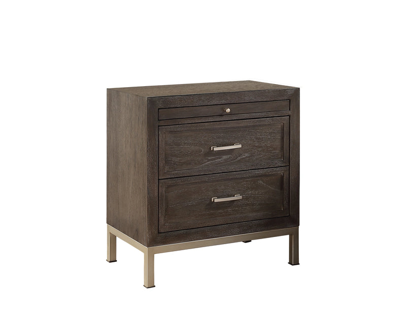 Steve Silver Broomfield 2 Drawer Nightstand in Walnut