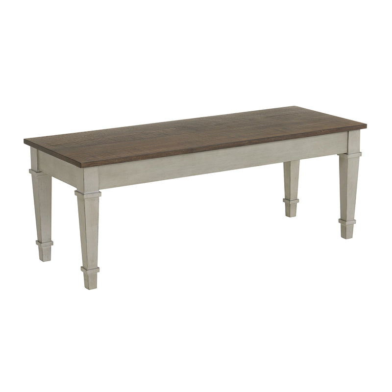 Farmington Dining Set in Medium Brown and Washed Stone