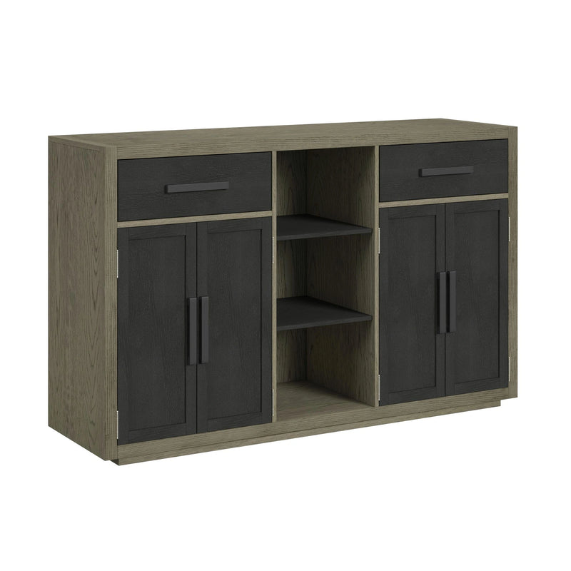 Jemma Buffet in Grey and Dark Espresso