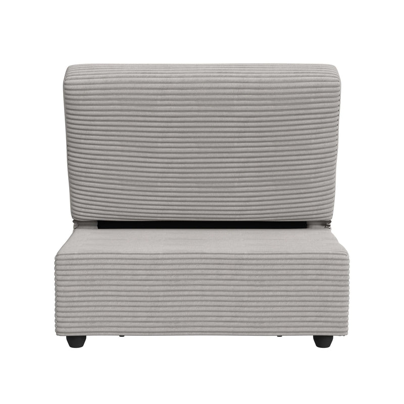 Pluto Chair with kidney pillow, Klik Klak and Pop up in Coronado Grey