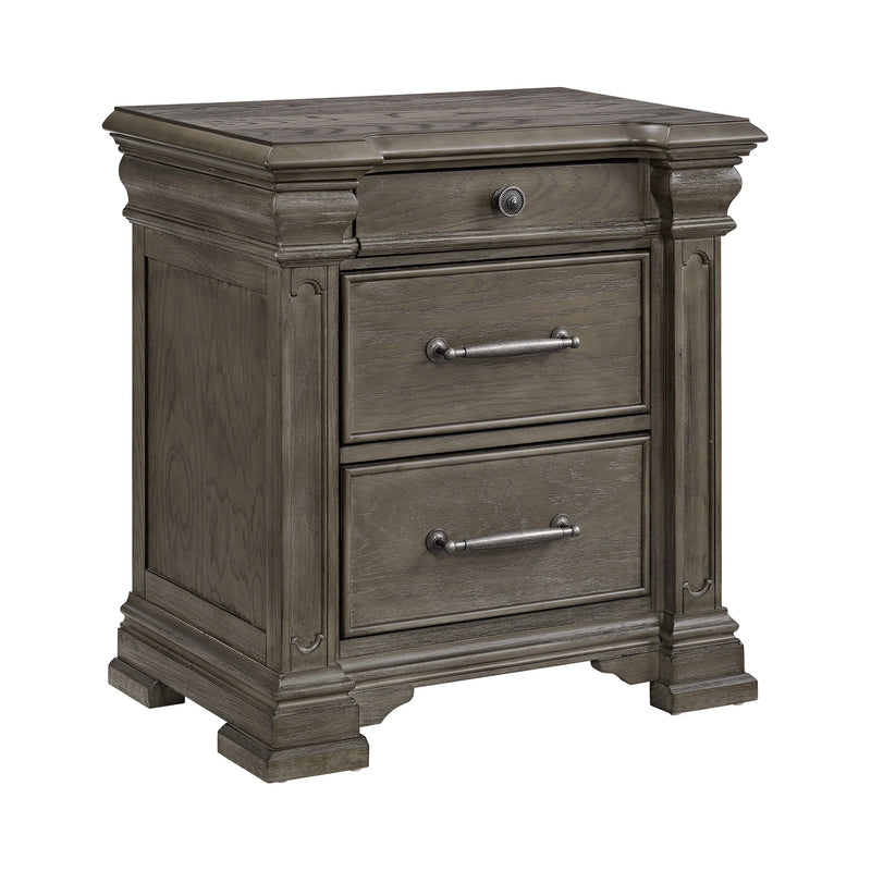 Kings Court 3-Drawer Nightstand (Sliding Top)