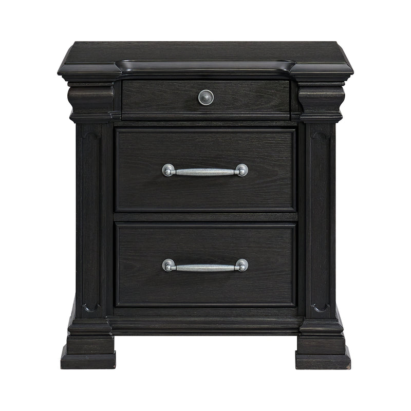 Kings Court 3-Drawer Nightstand (Sliding Top)