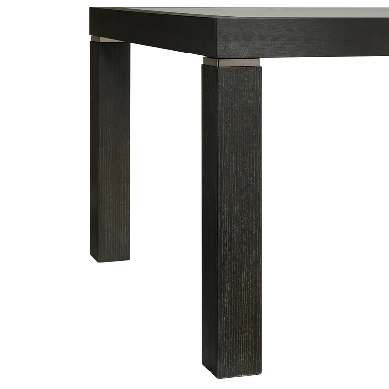 Elodie Counter Table with Glass in Charcoal