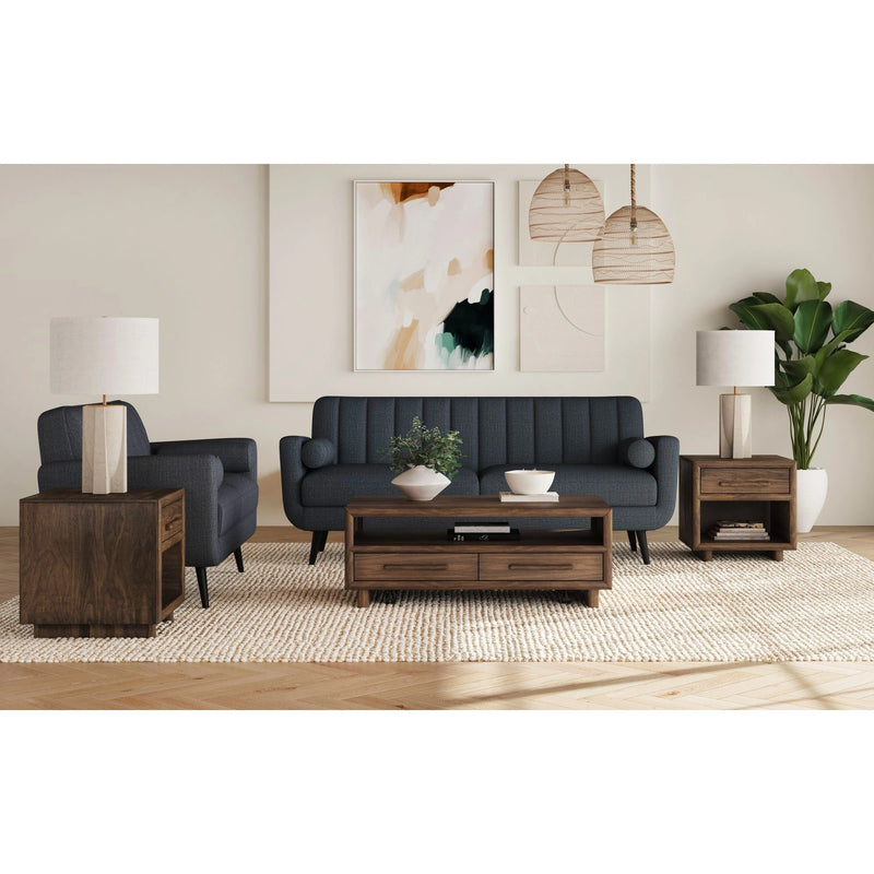 Brisbane 2PC Occasional Table Set in Brown-Coffee Table & End Table