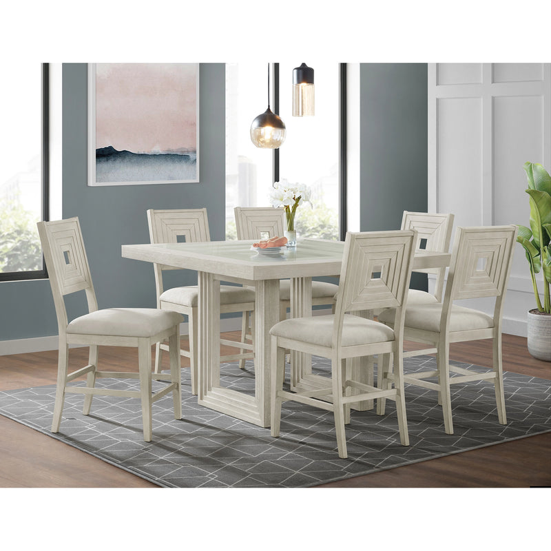Avalanche Dining Set in Antique White