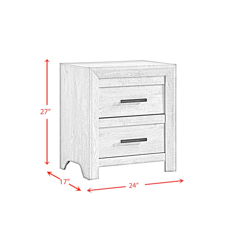 Ellen Panel Bedroom Set in White