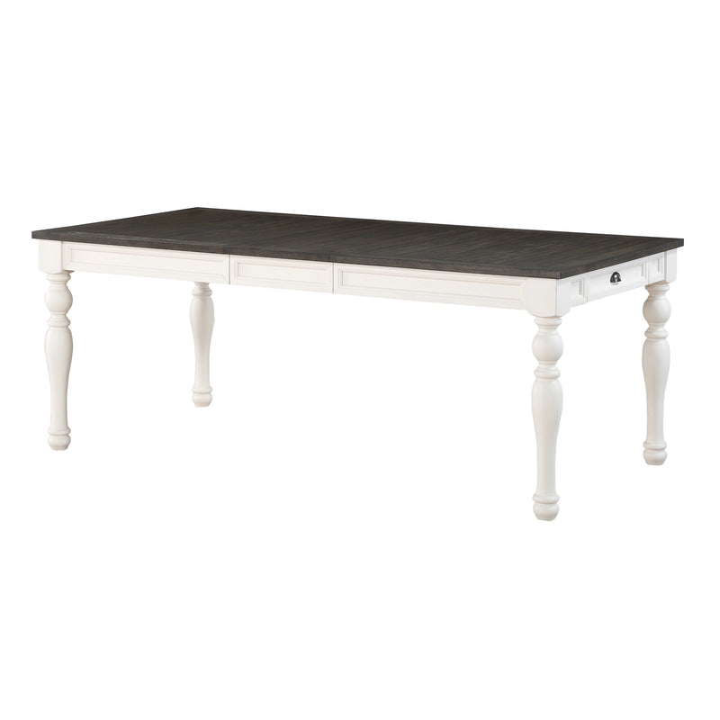 Steve Silver Joanna Dining Table in Two-tone Ivory and Mocha