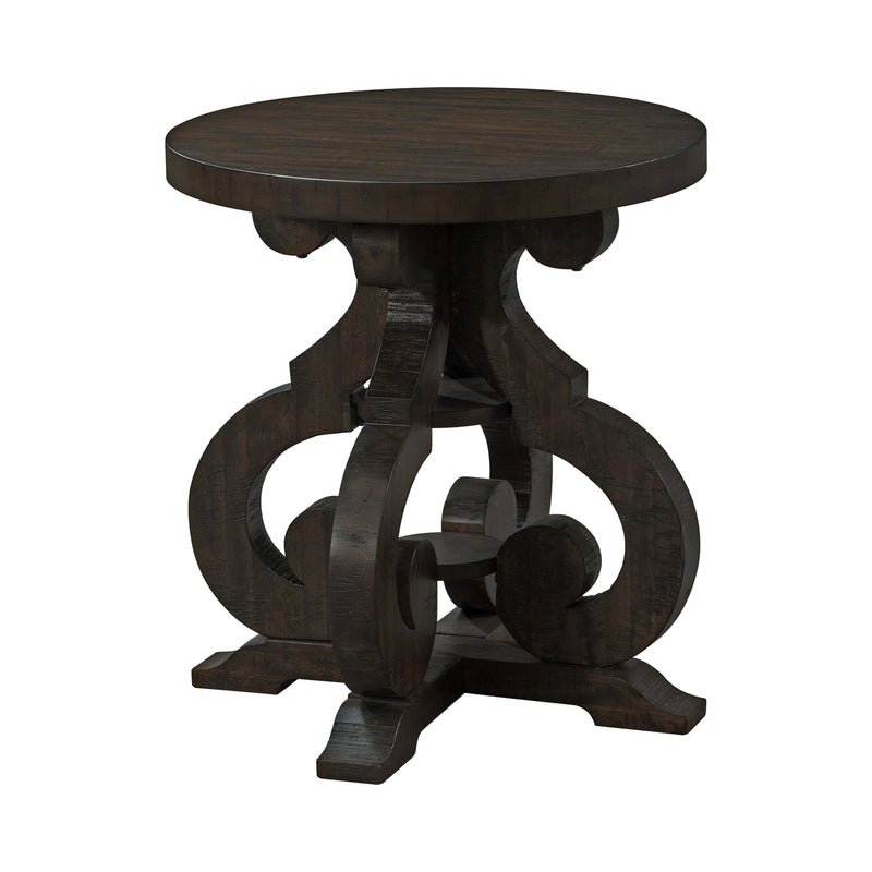 Stone Occasional Side Table With PU Base