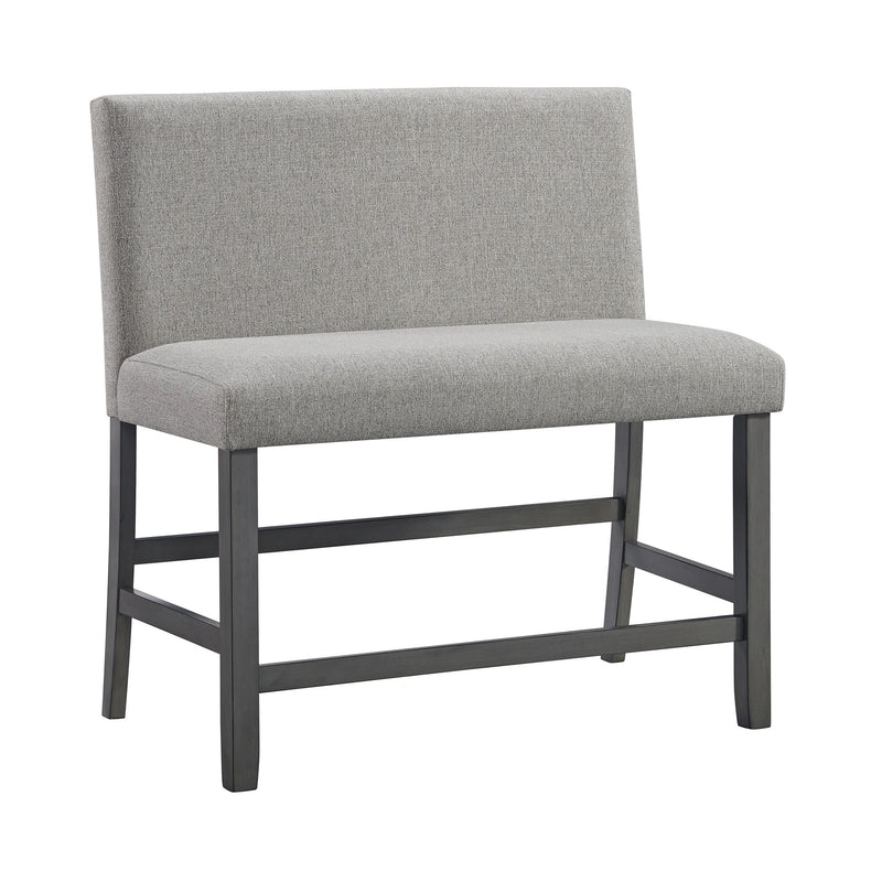 Seneca Counter 3PC Corner Bench with Grey Fabric