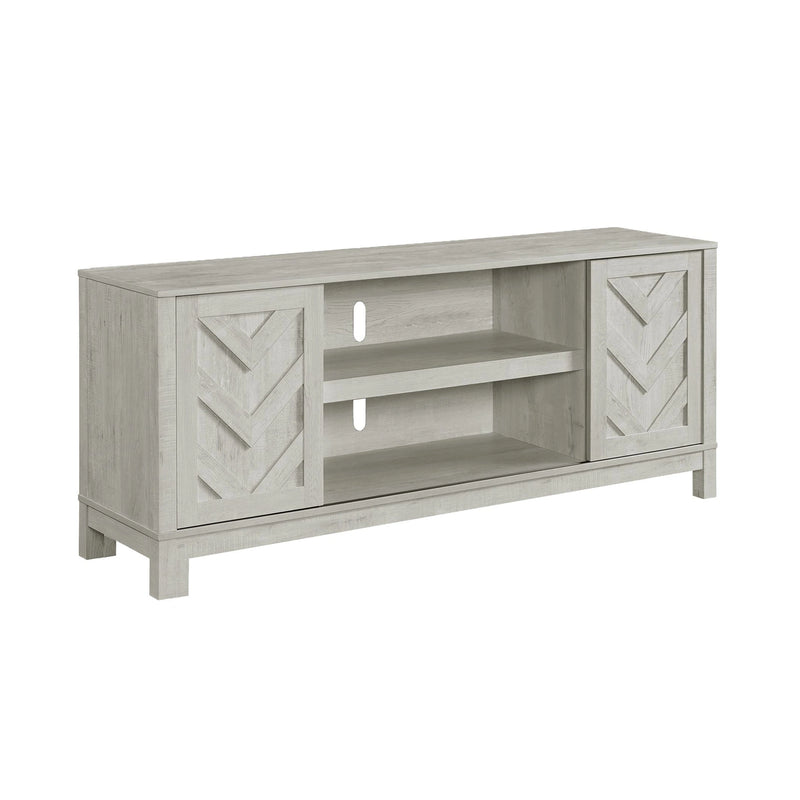 Eleanor 70"" TV Stand with Sliding Door in White