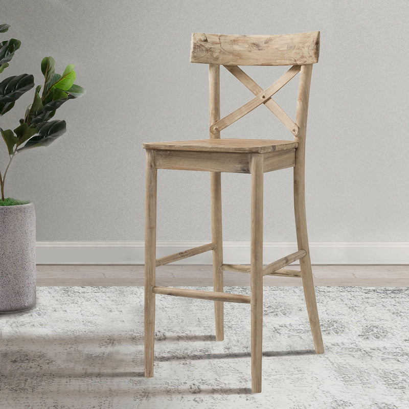 (D680-21) Callista- 30'' Barstool- Beach/Natural