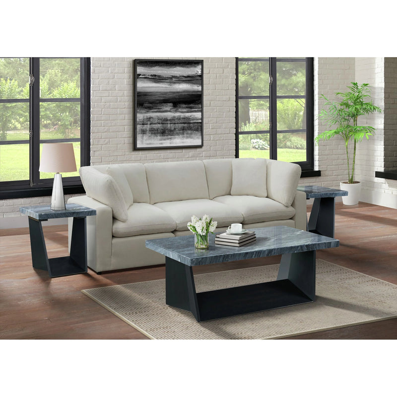 Beckley End Table Complete in Marble Top