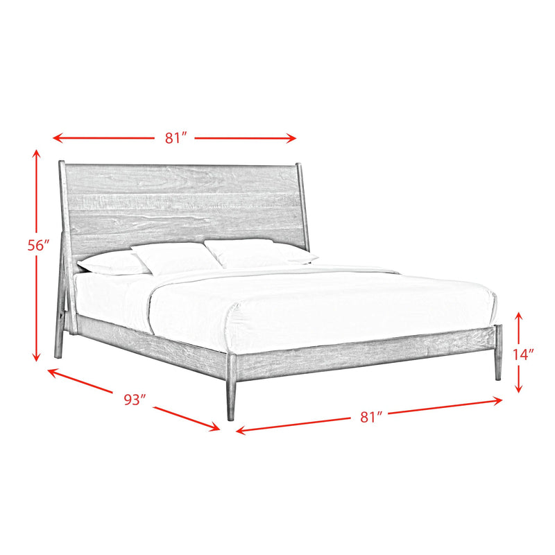 Malibu Panel Bed in Walnut