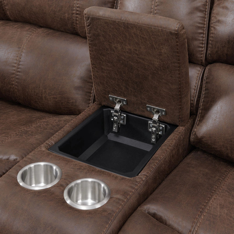 Atlantis Living Room Set in Heritage Brown