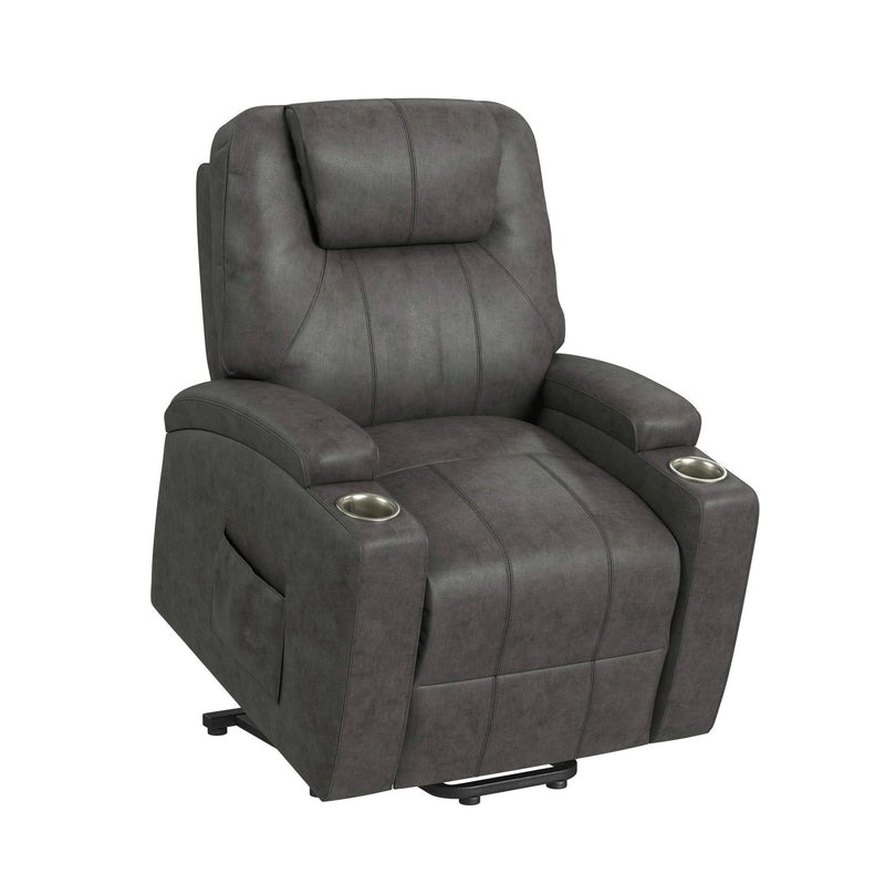 Kenmore P1 Lift Chair with Heat Massage in Simba DK Grey