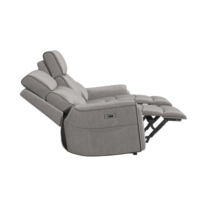 Jackpot P1 Sofa with Heat Massage in Explore Light Grey