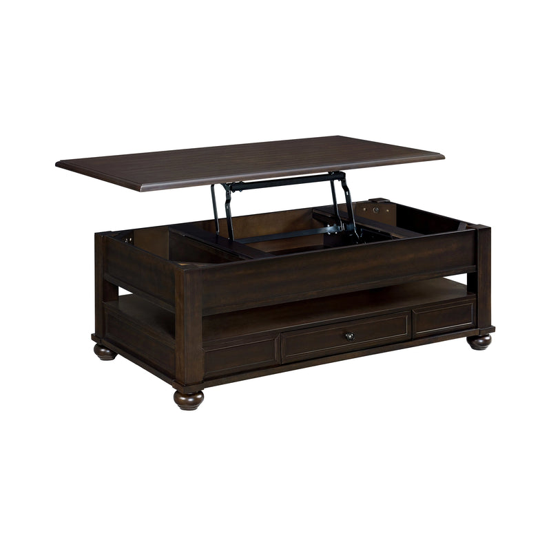 Wagner Occasional Table Set in Cherry-Rectangular Lift-Top Coffee Table