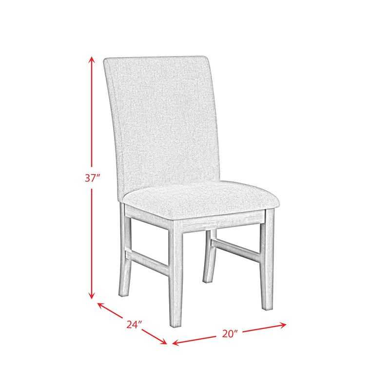 Santa Barbara Dining Side Chair with Fabric in Walnut (2 Per Carton)