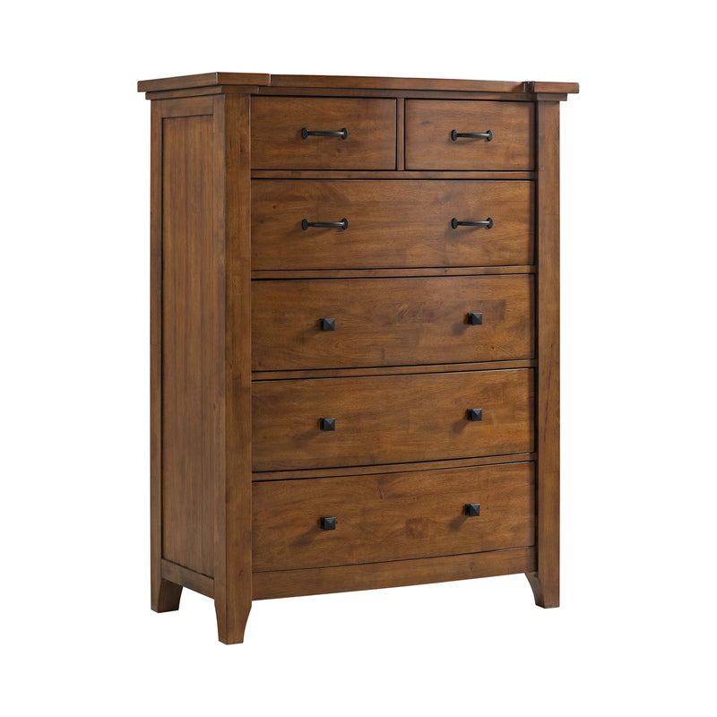 Gage Sleigh Storage Bedroom Set in Chestnut