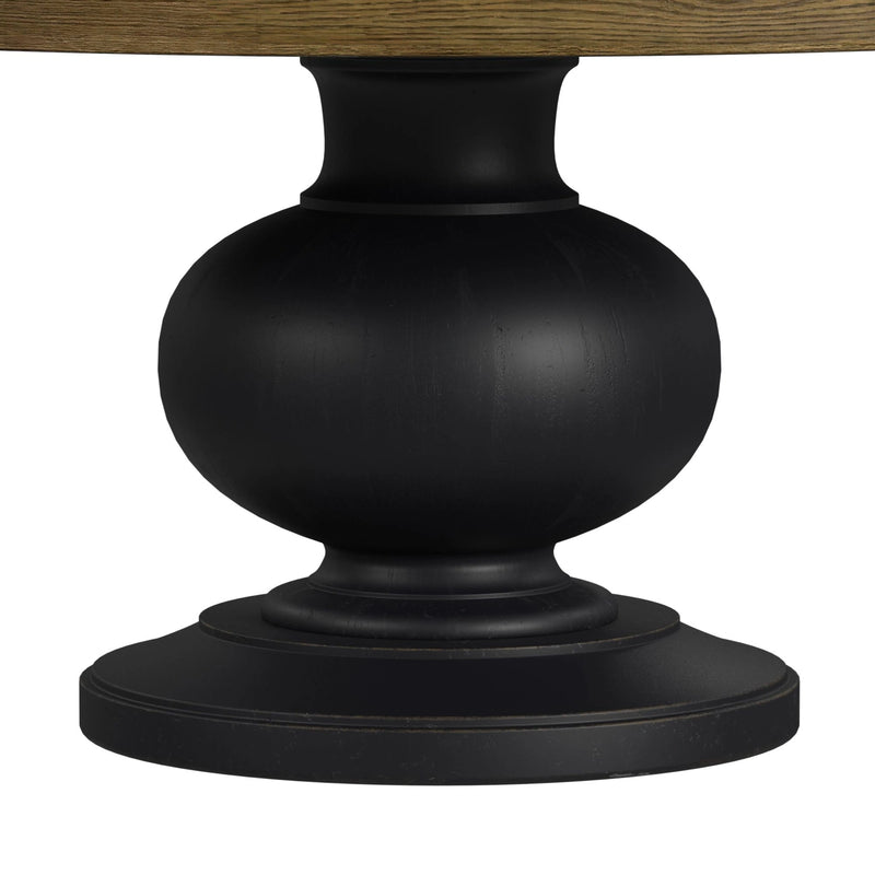 Heritage & Home Dining Table in Oak Brown and Black