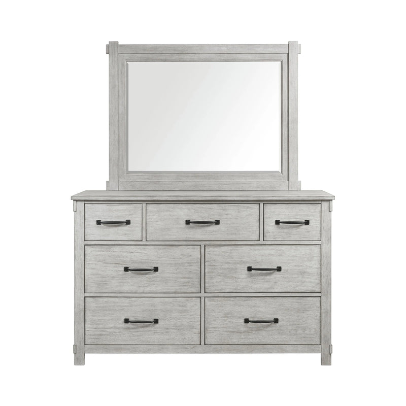 Scott Dresser & Mirror Set White Finish
