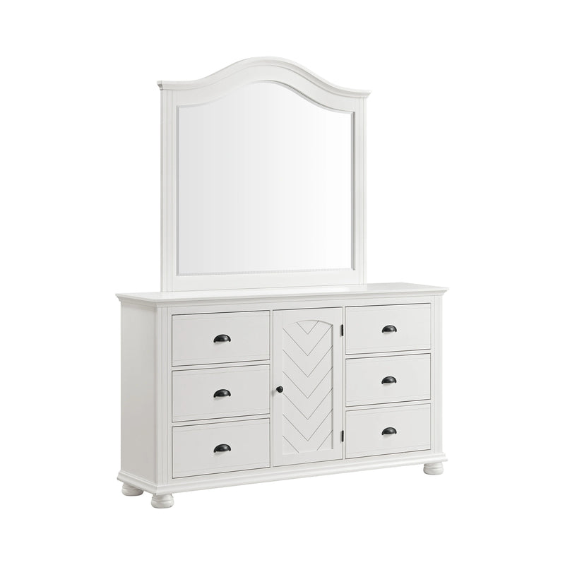 Kona Dresser and Mirror Set in White