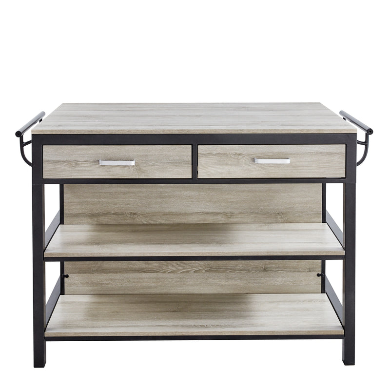 Steve Silver Carson Counter Kitchen Table in Weathered Driftwood