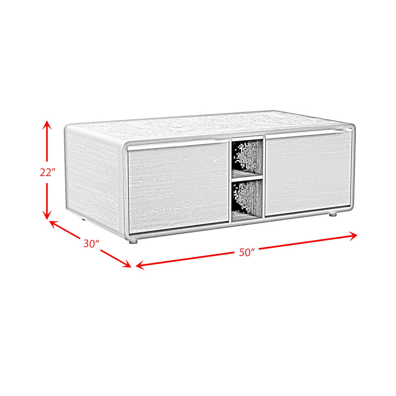 Halo Smart Coffee Table with Cooler and Speaker in Black