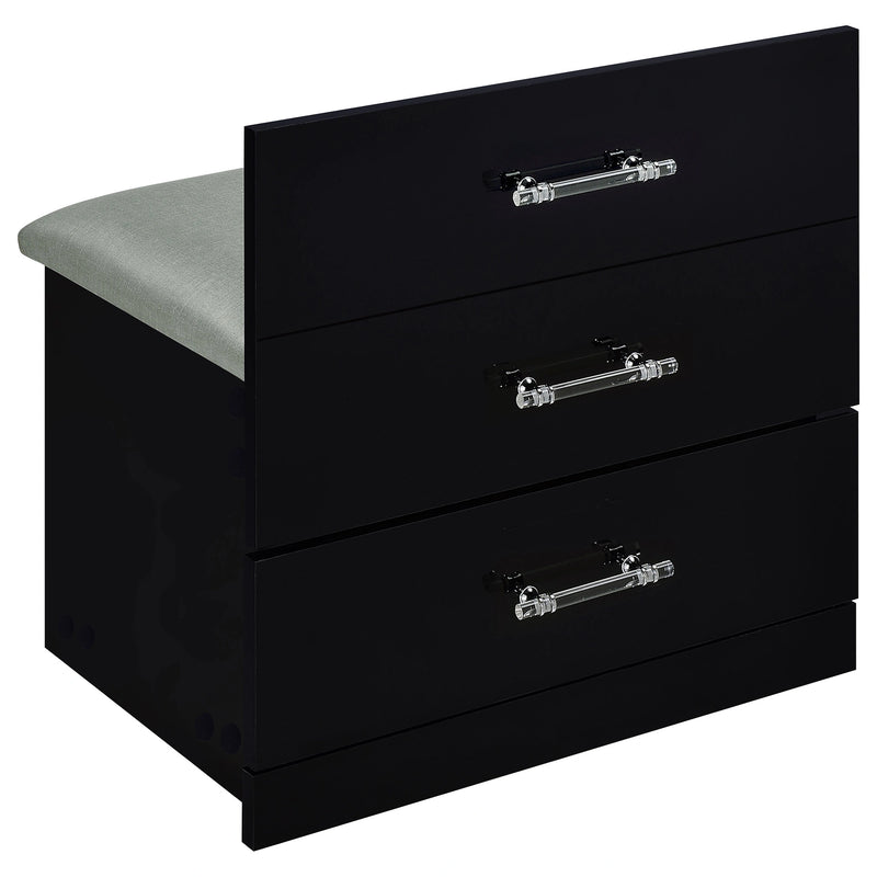 Danbury Makeup Vanity Table with LED Mirror and Stool
