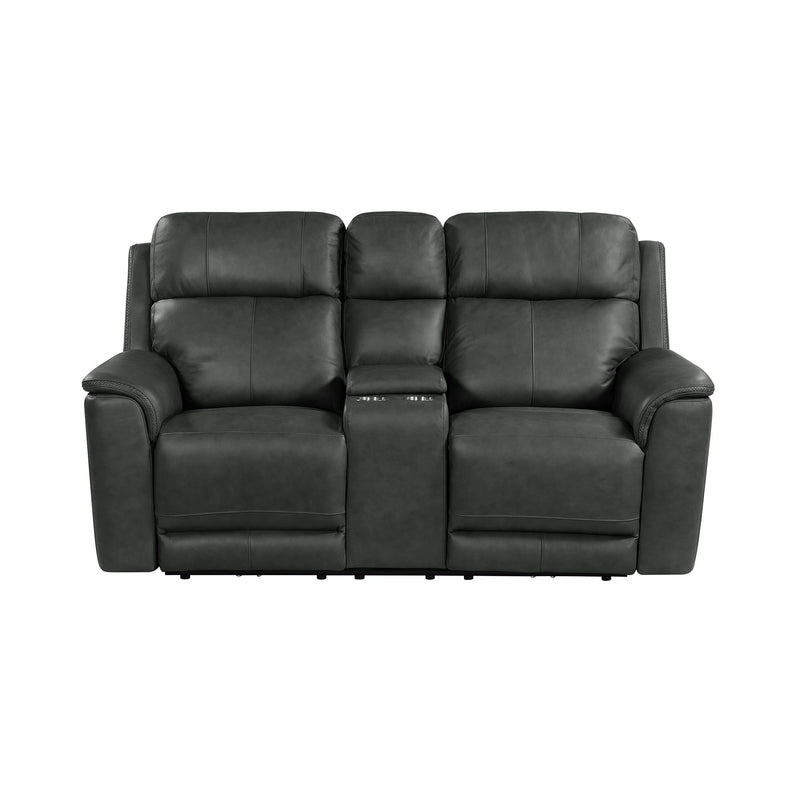 Mustang P3 Loveseat with Console in Aline