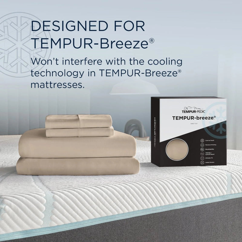 Tempur-Pedic Breeze Pillowcase Set - Sandstone