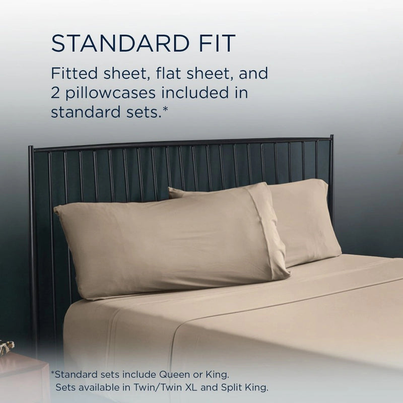 Tempur-Pedic ProPerformance Pillowcase Set - Sandstone