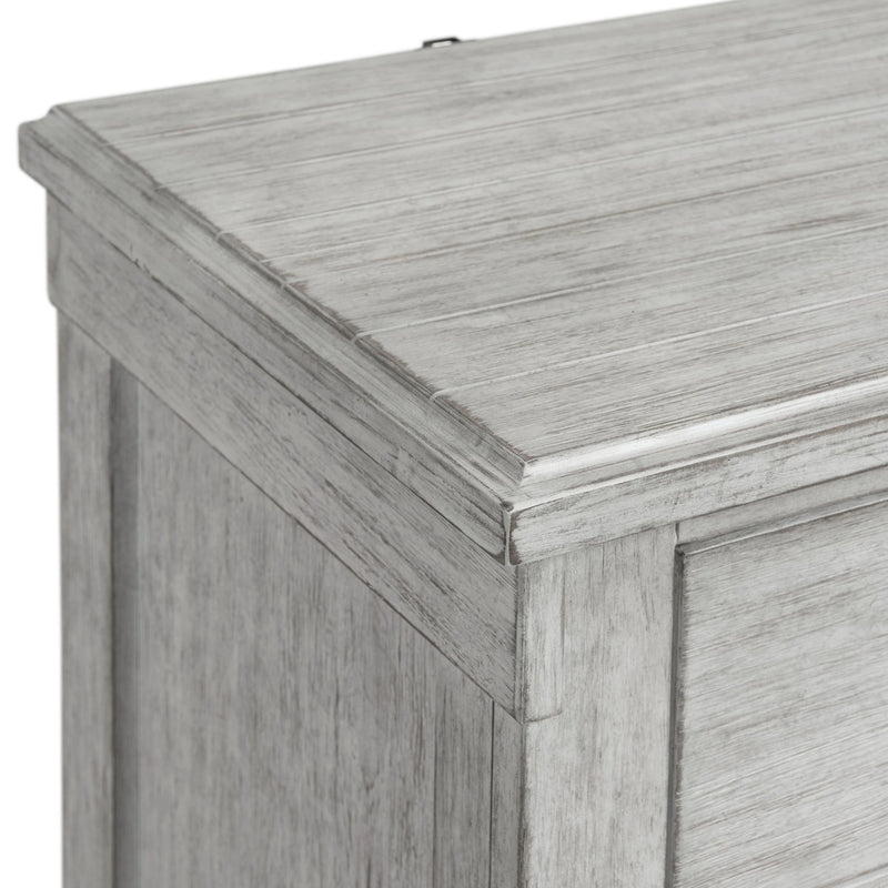 Scott Nightstand W/USB White Finish
