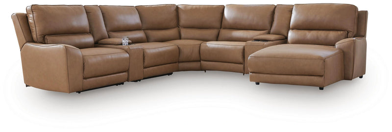 Silverbrooke Reclining Sectional with Chaise and Storage Consoles