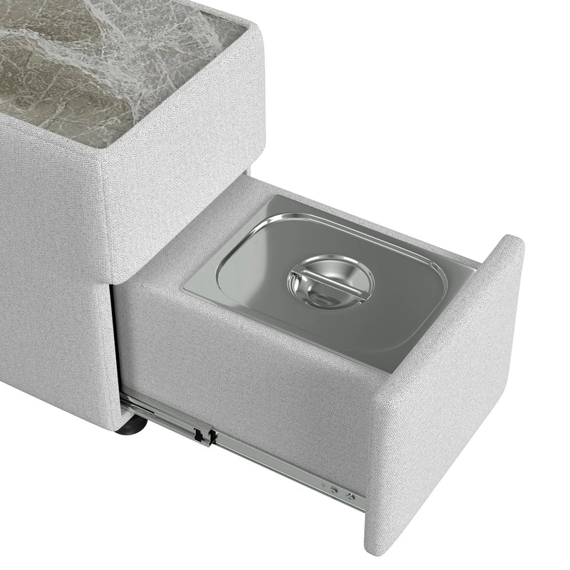 Zandara Modular Console with Speaker and Cooler - Olefin Beige