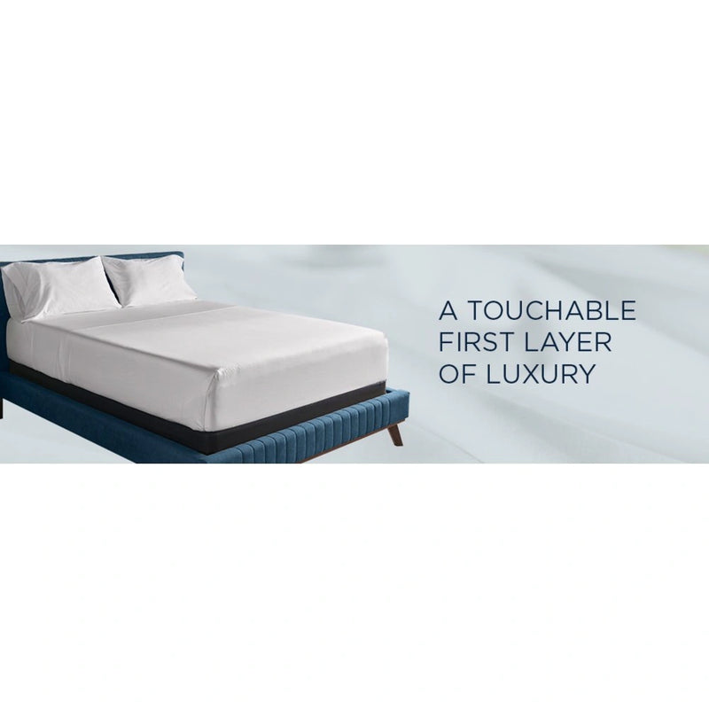 TEMPUR Luxe Egyptian Cotton Sheet Set Cool Gray