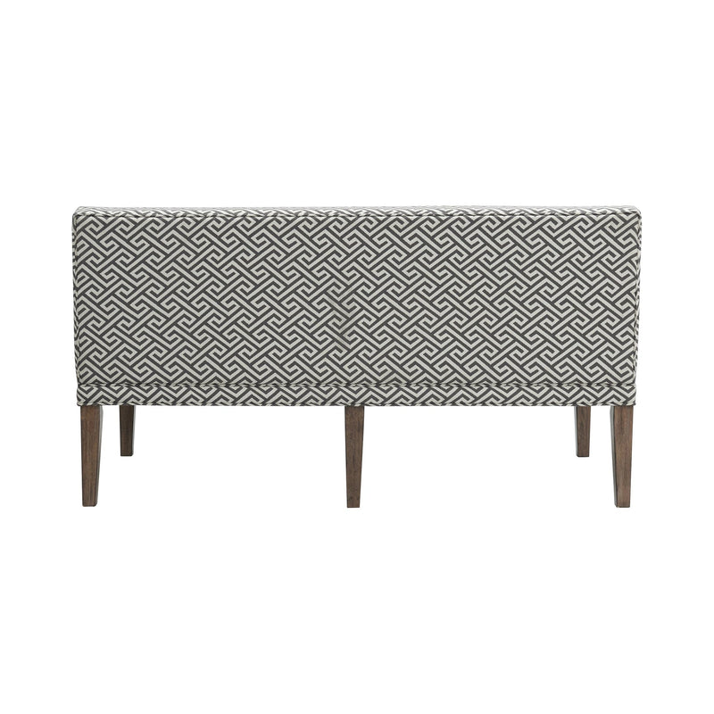 Gramercy Dining Three Seat Sofa w/Seven Pillows
