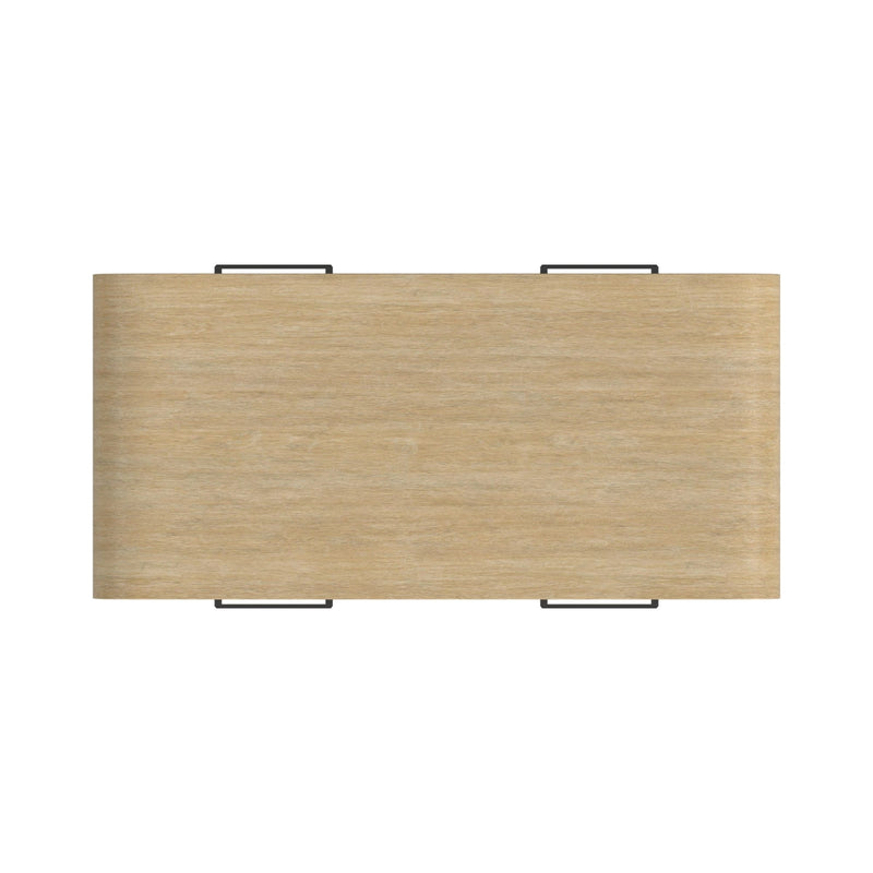 Ridgemont Coffee Table with Casters/Push Through Drawer