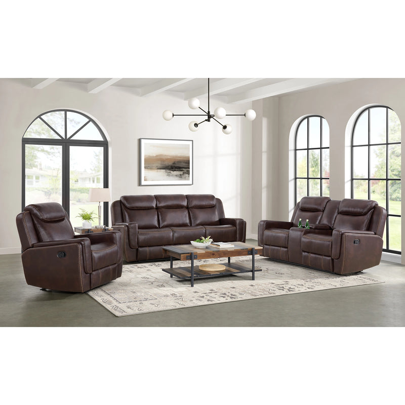 Panther Living Room Set in Neono Brown