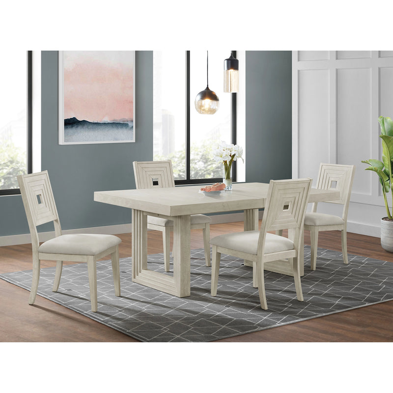 Avalanche Dining Set in Antique White
