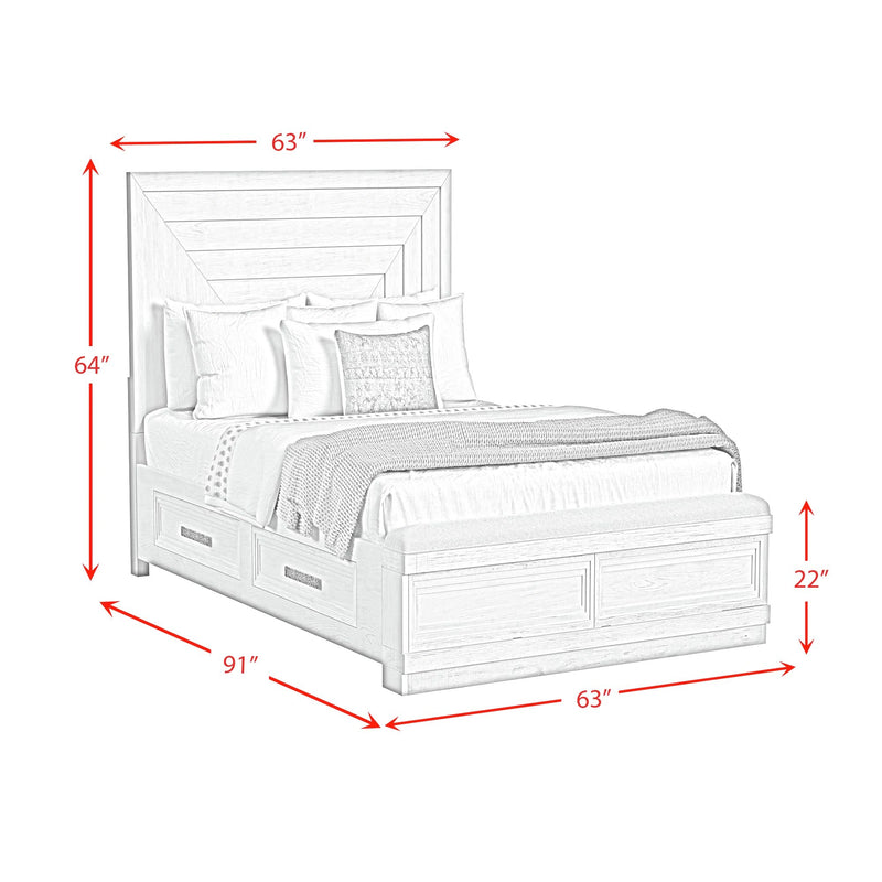 Avalanche Storage Bed in Antique White