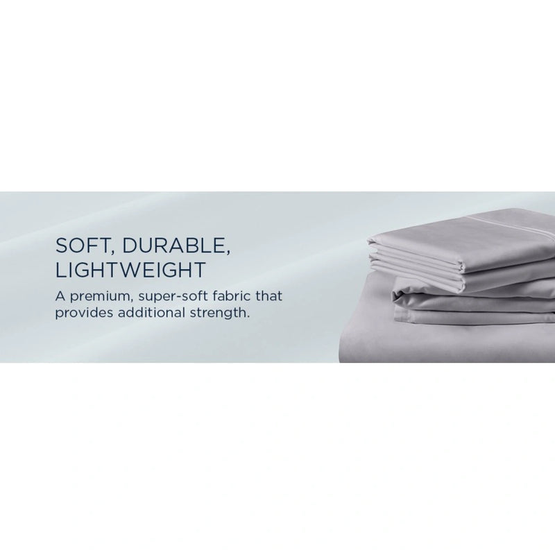 TEMPUR Classic Cotton Sheet Set Sleepy Silver Mist