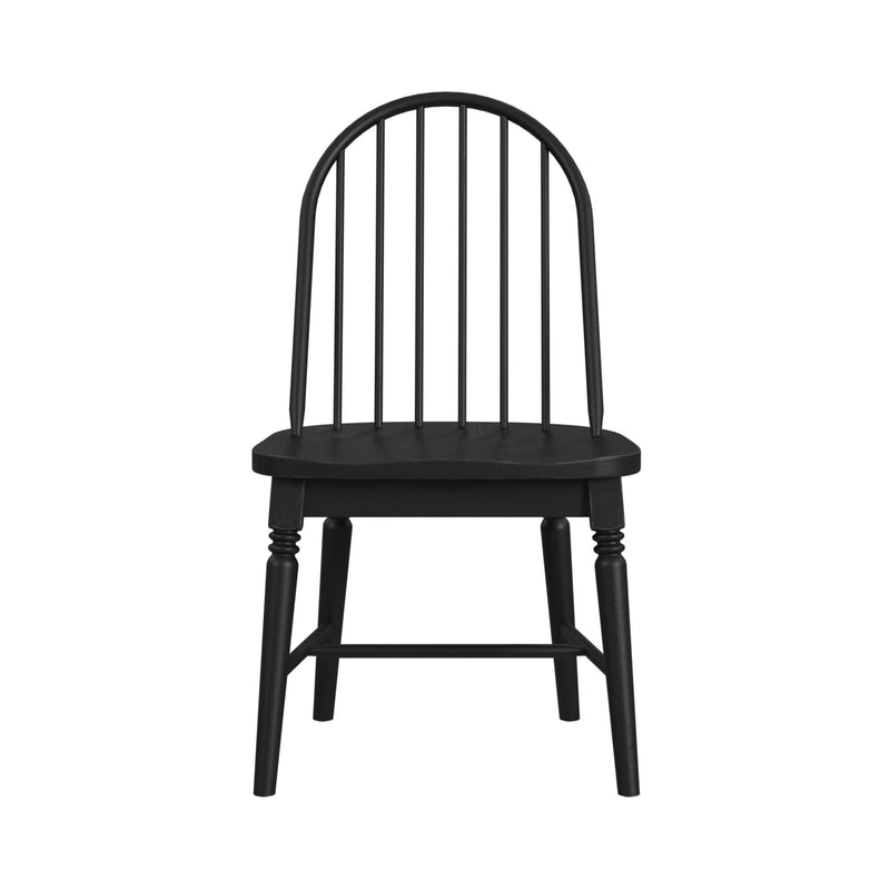 Heritage & Home Windsor Side Chair with Leveler in Black (2 Per Carton)
