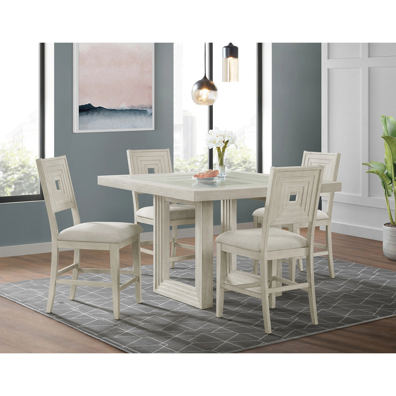 Avalanche Dining Set in Antique White