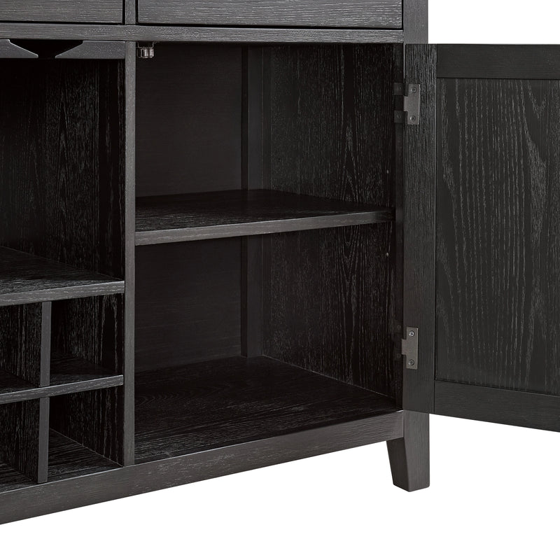 Axel Server in Light Grey and Espresso