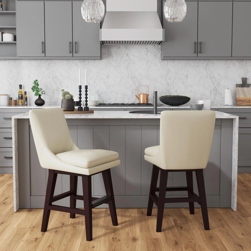 Villanova Swivel Counter Stool in Espresso (2 Per Carton)