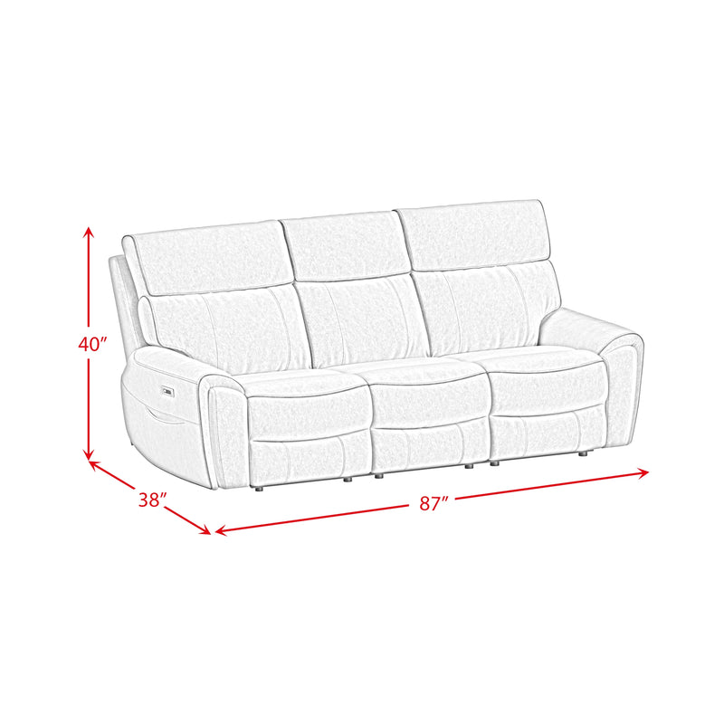 Jackpot P1 Sofa with Heat Massage in Explore Light Grey